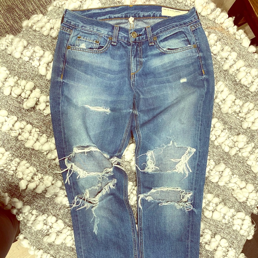 Rag & Bone Destructed Jeans